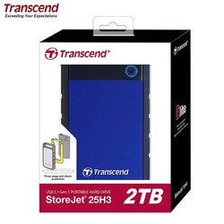 Ổ cứng di động cắm ngoài Transcend StoreJet 2TB USB 3.1 TS2TSJ25H3B - TS2TSJ25H3B