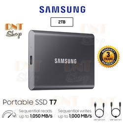 Ổ cứng di động SSD Portable Samsung T7 2TB - USB 3.2 Gen 2 Bảo hành 3 năm 1 đổi 1 - MU-PC2TB