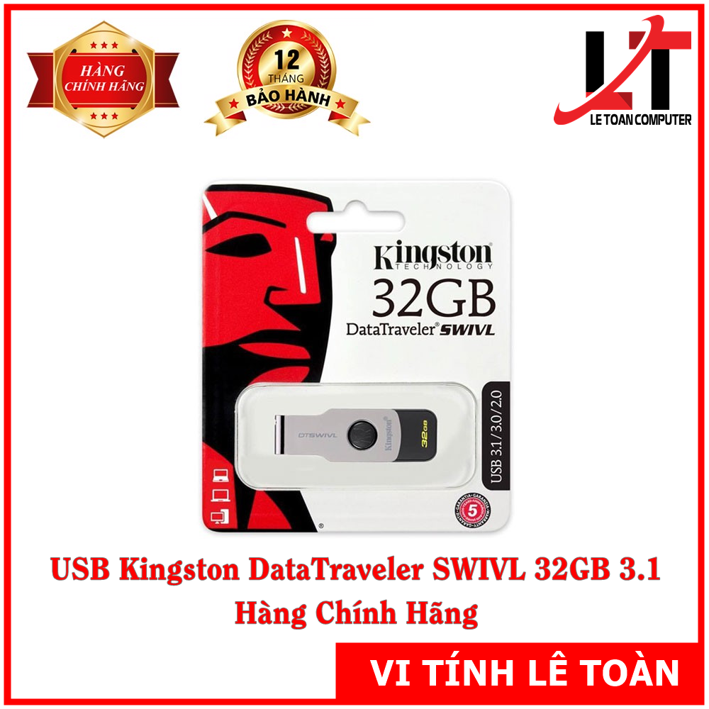 USB Kingston DataTraveler SWIVL 32GB 3.1 Chính hãng