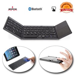 Bàn Phím Bluetooth + bàn di chuột xịn sò cho Laptop tablet điện thoại - Gấp gọn AB033 - Seagd744