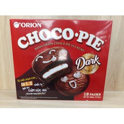 Bánh Chocopie Orion Dark hộp 12 cái 360g - 8936036025170