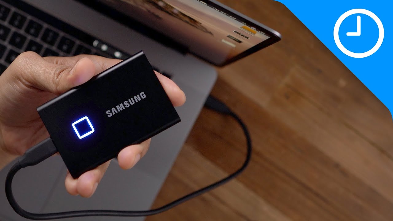 Ổ cứng SSD gắn ngoài Samsung T7 Touch Portable 500GB, màu đen, model: MU-PC500K ( Chính Hãng)