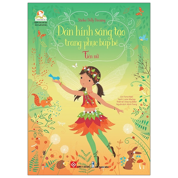 Fahasa - Sticker Dolly Dressing - Dán Hình Sáng Tạo Trang Phục Búp Bê - Tiên Nữ