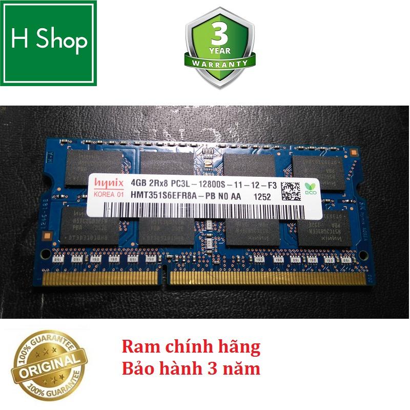 Ram Laptop DDR3L 4Gb bus 1600 - 12800s hiệu HYNIX bảo hành 3 năm