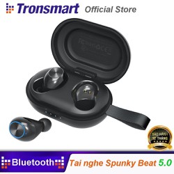Tai Nghe Bluetooth Không Dây 5.0 TWS Tronsmart Spunky Beat (Phiên bản thường / Phiên bản ứng dụng App) Chíp Qualcomm Aptx Khử Tiếng Ồn Cao Cấp Khả Năng Chống Nước Ipx5 Dùng Cho Điện Thoại Máy Tính Bảng - Hàng Chính Hãng Bảo Hành 12 Tháng - TM-Tronsmart Spunky Beat