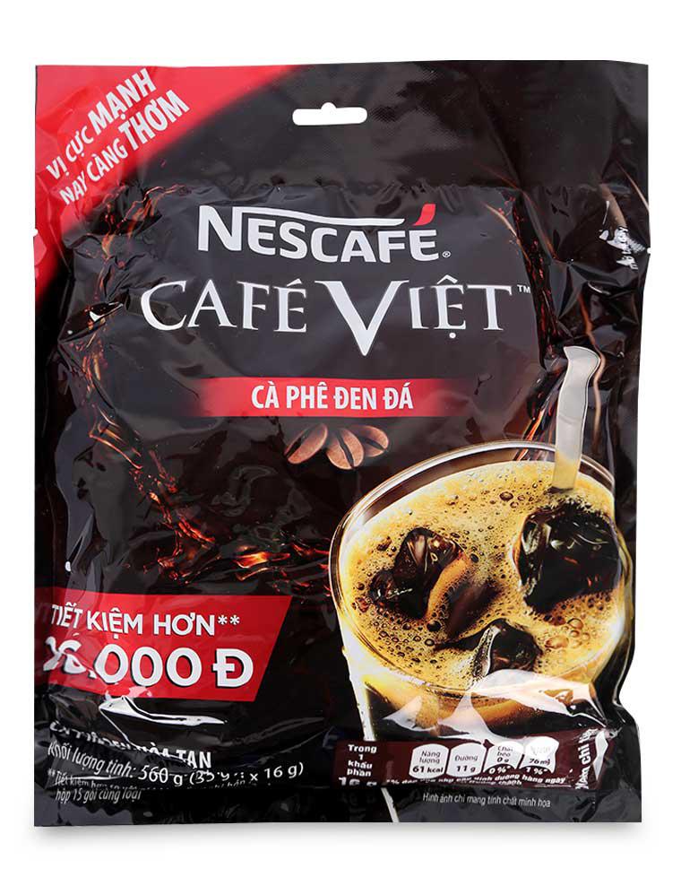 Cà Phê Việt Đen Đá Hòa Tan Nescafe (35 Gói x 16G)