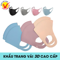 Combo 10 Khẩu trang vải 3D chống bụi hàng Việt Nam Chất Lượng Cao - 10 KHẨU TRANG