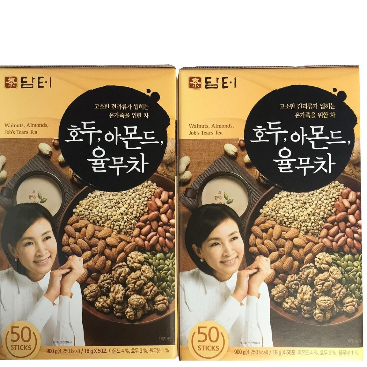Combo 2 hộp ngũ cốc Damtuh Hàn Quốc, bột ngũ cốc dinh dưỡng, bột ngũ cốc hàn quốc, bột ngũ cốc 50 gói x 18gr-PP Sâm Yến Thái An