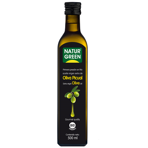 Dầu oliu nguyên chất ép lạnh hữu cơ Naturgreen 500ml - organic extra virgin olive oil