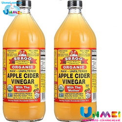 Giấm táo hữu cơ Organic Bragg 946ml (2 chai) - 0743050013212