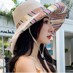 Mũ chống nắng chống uv rộng vành đội 2 mặt thời trang mới, nón chống nắng tạo kiểu phong cách Hàn - NRVN800