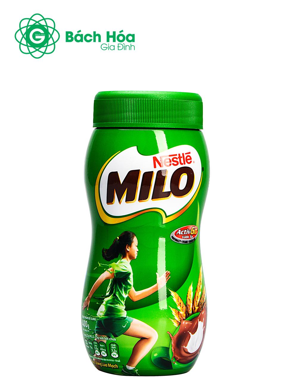 Sữa Nestle Milo Hộp hũ 400G