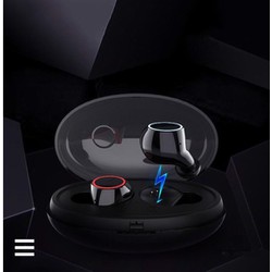 Tai nghe Bluetooth 5.0 nhét tai chống nước IPX5 hộp đựng tích hợp sạc pin E8 - Best Seller Tony - Tai nghe E8-AD