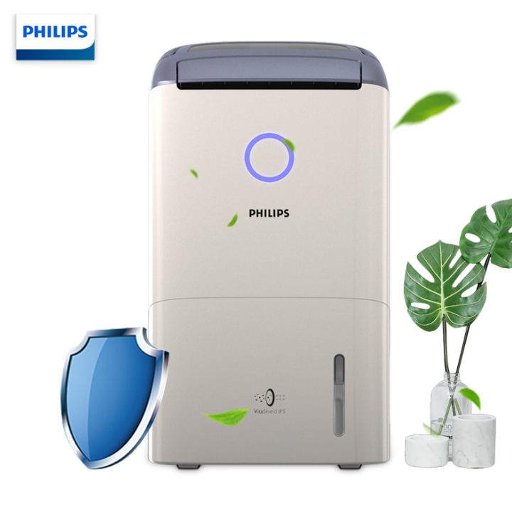 [Trả góp 0%]Máy hút ẩm kiêm lọc không khí trong nhà cao cấp Philips DE5206/00 công suất 355W hiển thị chất lượng không khí 4 màu