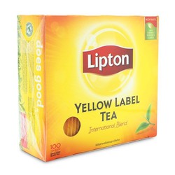 Trà Lipton túi lọc nhãn vàng loại 100 gói x 2gr - Trà lipton