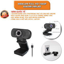 Webcam full HD 1080p Xiaomi IMILAB góc rộng 90 độ, tích hợp micro giảm ồn - Bảo hành 1 tháng - IMI-WEBCAM-1080P