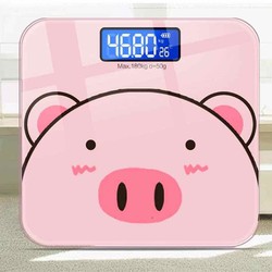 Cân sức khỏe cân điện tử cân kính cường lực tặng kèm Pin chính hãng bảo hành 12 tháng - Cân điện tử con lợn