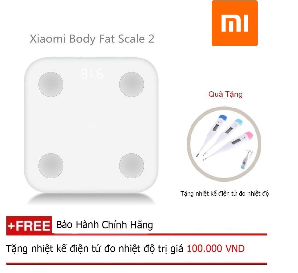 CÂN THỂ CHẤT XIAOMI GEN2 2019 (Xiaomi Body Fat Scale 2 Universal 2019) + Quà tặng nhiệt kế điện tử