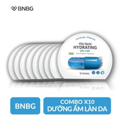 Combo 10 Mặt nạ giấy cấp nước dưỡng ẩm da mềm mượt, căng bóng BNBG Vita Genic Hydrating Jelly Mask (Vitamin E) 30ml x 10 - 10BNBG.VitaminE