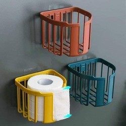 Giỏ đựng giấy vệ sinh bằng nhựa dán tường tiện dụng - giao màu ngẫu nhiên - Tươi Shop - tươi shop 33