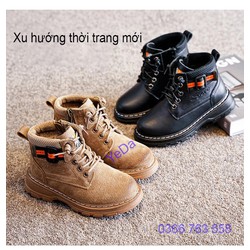 Giày cao cổ da lộn cho trẻ phong cách Hàn Quốc mã AJ08 - J08