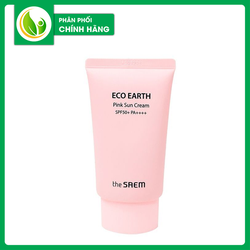 Kem Chống Nắng The Saem Eco Earth Power Pink Sun Cream SPF50+ PA++++ - 5477688
