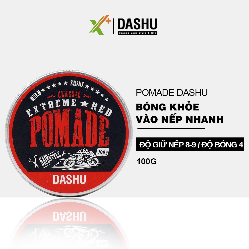 Pomade tạo kiểu tóc DASHU Extreme Red 100g sáp vuốt tóc nam Giữ nếp tốt phù hợp cho tóc xoăn XP-PM031