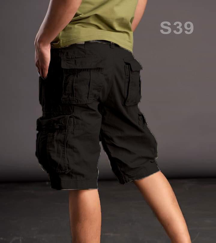 Quần short nam túi hộp kaki vải dày đẹp không ra màu không xù lông loại quần túi hộp kaki ống rộng QSKTH15