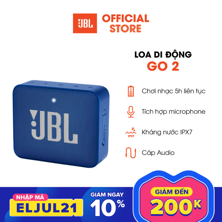 [Voucher 7% + Voucher 30k - HÀNG CHÍNH HÃNG] Loa Bluetooth JBL Go 2
