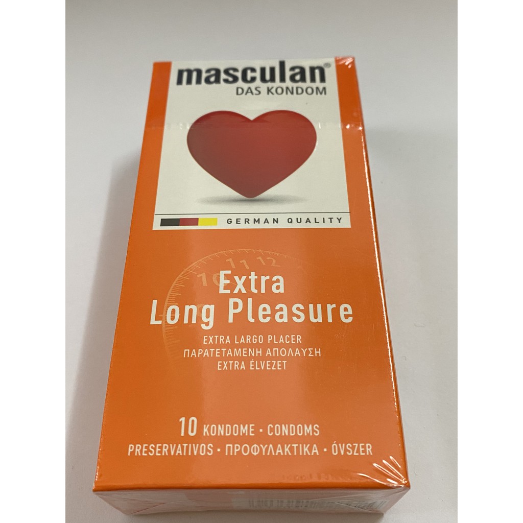 Bao Cao Su Masculan Das Kondom Extra Long Pleasure - Hộp 10 Cái