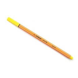 Bút kim màu Stabilo Point 88 - Needle Point - 0.4mm - Màu vàng chanh (88/24) - STABILO 88/24