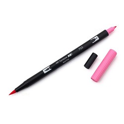 Bút lông đầu cọ viết calligraphy Tombow ABT Dual Brush Pen - 703 - Màu hồng (Pink Rose) - AB-703