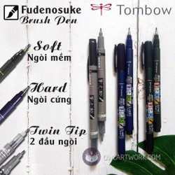 Bút Viết Thư Pháp Tombow Fudenosuke - Calligraphy - Brush Lettering - A0005