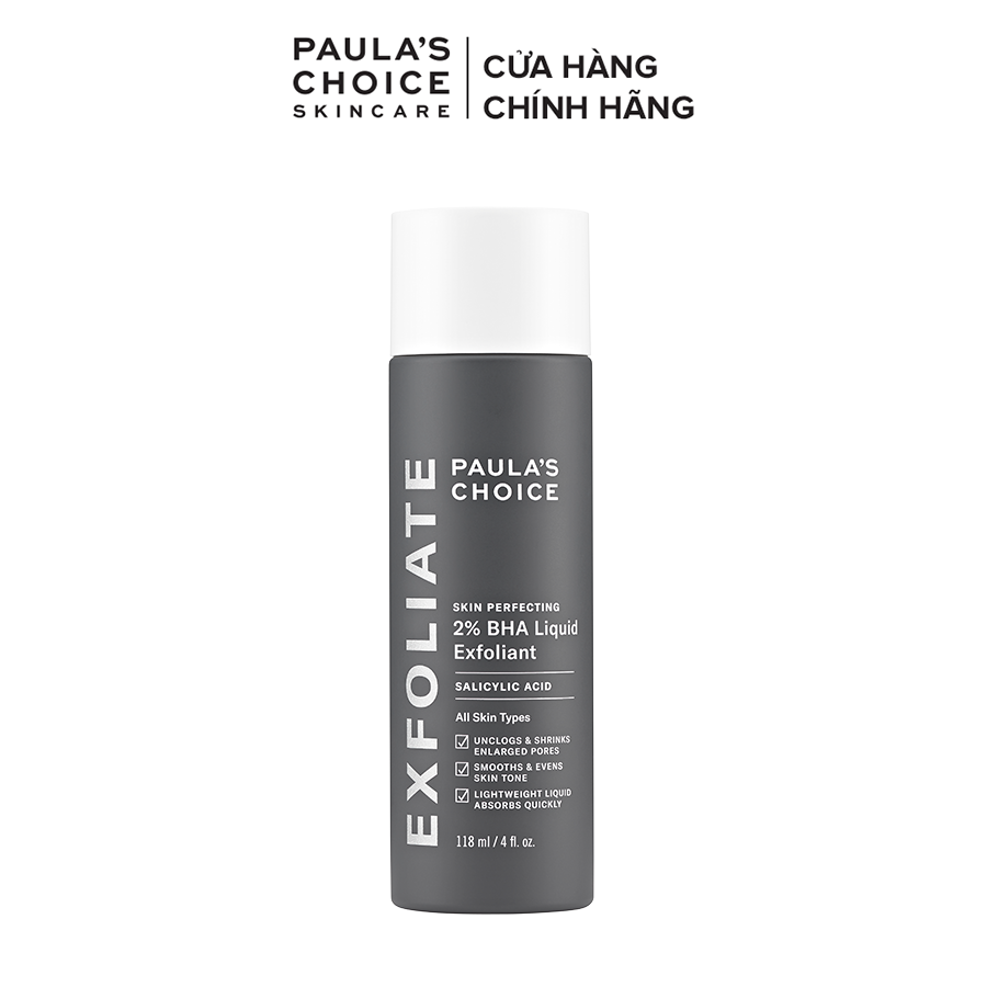 Dung dịch loại bỏ tế bào chết Paula’s Choice Skin Perfecting 2% BHA Liquid Exfoliant 118 ml-2010