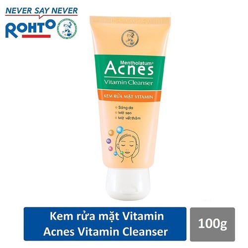 [HCM]Kem rửa mặt Vitamin Acnes Vitamin Cleanser 100g