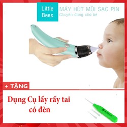 Máy hút mũi cho bé - tặng ráy tai có đèn - hut nui + ray tai