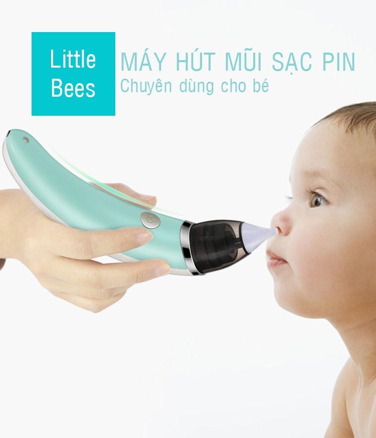 Máy hút mũi trẻ em - Máy hút mũi cho bé, máy hút mũi trẻ em, máy hút mũi điện + Tặng thêm 1 đầu hút Silicon
