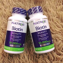 Natrol Biotin 10000 mcg Viên uống hỗ trợ mọc tóc - ms0102