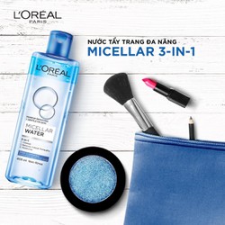 Nước tẩy trang 3 in 1 L'Oréal Micellar làm sạch sâu 400ml - 6902395498919