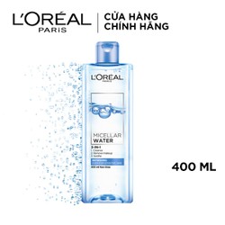 Nước Tẩy Trang L'Oreal Cho Da Dầu Micellar Water 3-in-1 Refreshing Even For Sensitive Skin 400ml - NTT 400 D