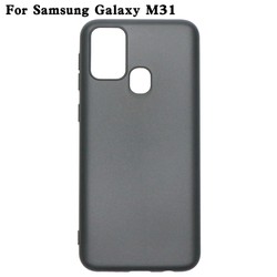 Ốp lưng silicon dành cho Samsung M31 dẻo màu đen cao cấp - 24685AK