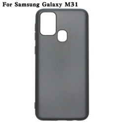 Ốp lưng silicon dành cho Samsung M31 dẻo màu đen cao cấp - SKU034SHN