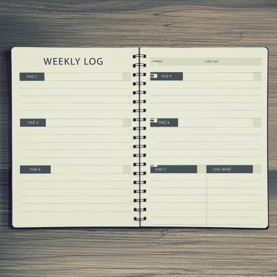 Sổ tay journal cho người bắt đầu, kẻ sẵn future log, monthly log, weekly log, habit tracker