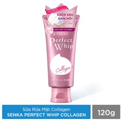Sữa rửa mặt Collagen giúp da ẩm mịn - săn chắc Senka 120g - 4901872462087