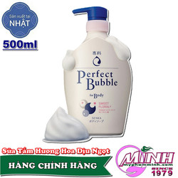 Sữa Tắm Dưỡng Ẩm Hương Hoa Dịu Ngọt Senka Perfect Bubble for Body Sweet Floral 500ml - MPMSE13731