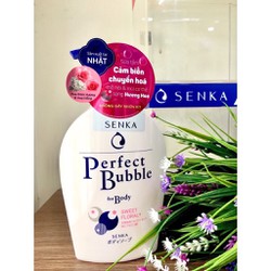 Sữa tắm dưỡng ẩm hương hoa dịu ngọt Senka Perfect Bubble for Body Sweet Floral n 500ml - 0241