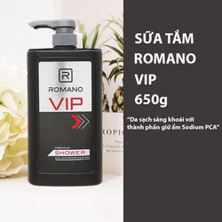 Sữa tắm Romano Vip Dưỡng ẩm 650g - TROVI650