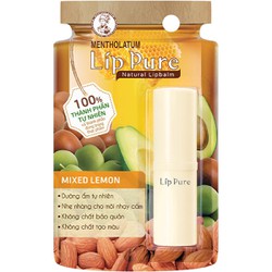 Son dưỡng chiết xuất thiên nhiên hương chanh mơ LipIce Lip Pure Mixed Lemon 3.9g - 8935006541078