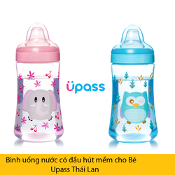 Bình uống nước có đầu hút mềm cho Bé Upass Thái Lan Chính hãng - UP0148N
