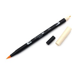 Bút lông cọ hai đầu Tombow ABT Dual Brush Pen - Brush/ Bullet - Peach (020) - AB-T020